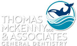 Thomas McKenny, DDS & Associates Logo With White Text And Shadow Smaller